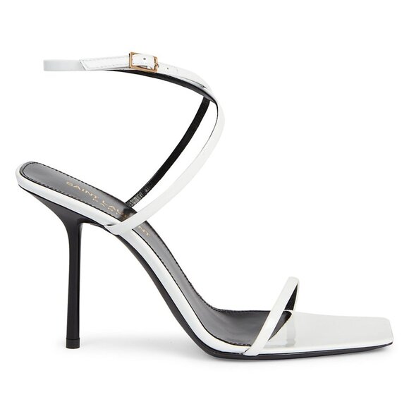 Saint Laurent Women's Nuit Square Toe High Heel Sandals - Picture 1 of 16